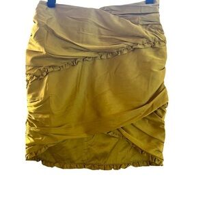 For Love And Lemons Gold Mini Skirt